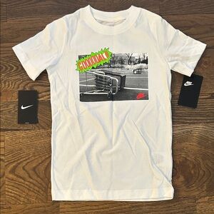 Nike White T-Shirt with Graphic Print
